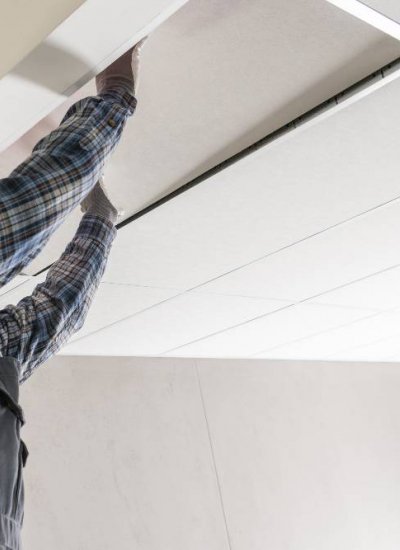 Монтаж на растерен таван