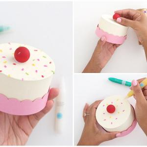 Стъпка 4: Залепете топчето и придайте ефектен завършек на тората