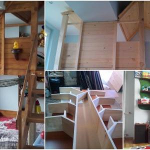 Вдъхновяващ проект побира цяла къщичка с дърво в детската стая