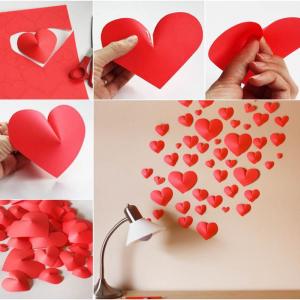 Идея за наближаващия празник - романтични фигурки от хартия