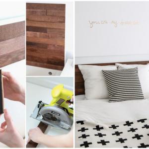 Поставете декоративни лентички на таблата на леглото