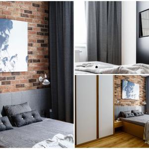 Дизайнът на спалнята включва най-интересните елементи от дневната