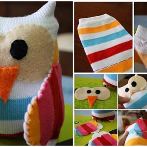 Превърнете старите чорапи в очарователни бухалчета