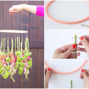 Направете страхотен полилей от цветя за антрето или дневната