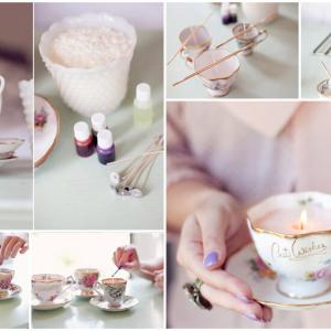 Превърнете стария сервиз за чай в очарователни свещници