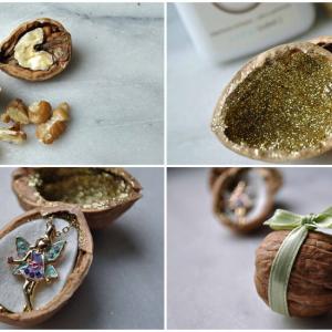 Очарователна кутийка за малки подаръци, направена от орех