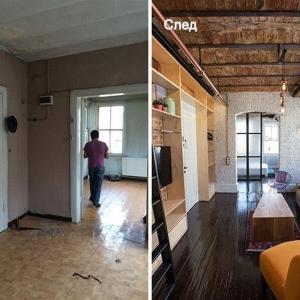 Преди и след: Обикновеният апартамент оживява в стилно индустриално жилище