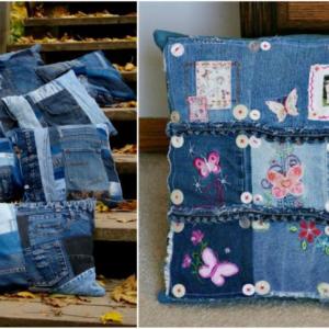 Дънкови одежди за възглавниците!