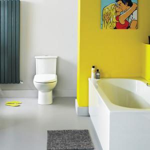 Перфектното съчетание за модерна баня - жълто и сиво