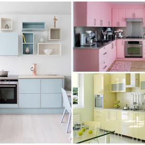 Кухни в пастелни цветове за слънчеви и гостоприемни жилища
