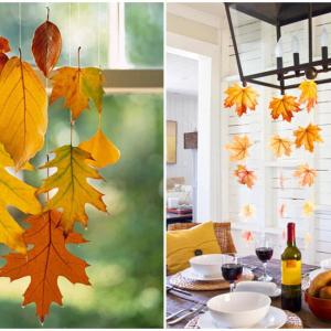 Пренесете красотата на сезона у дома с висящи есенни листа