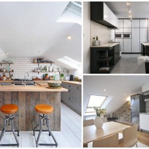 4 страхотни идеи за кухни, разположени в мансарда