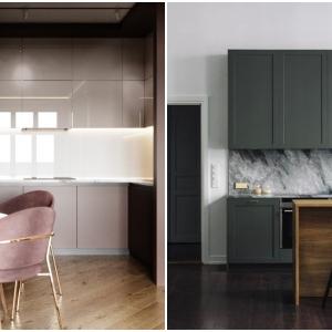 Модерните цветове в кухнята през новата година