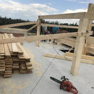 Изграждане на покривна конструкция
