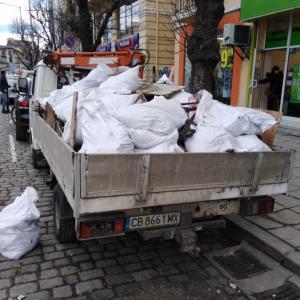 Изхвърляне на строителен отпадък до сметище