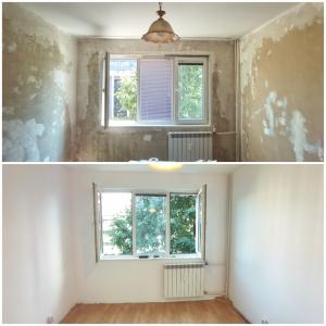 Махане на тапети, шпакловане и боядисване