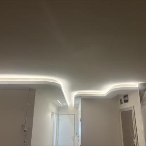 Изработка на таван със скрито осветление