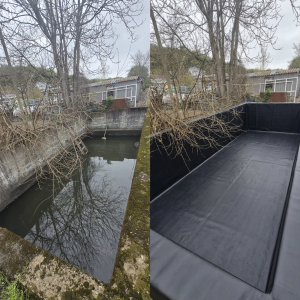 EPDM на бетонен водоем