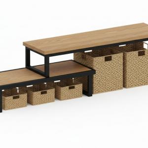 TV рафтове с кошници